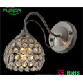 New Design Yellow Flower Wall Light with Round Glass